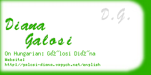 diana galosi business card